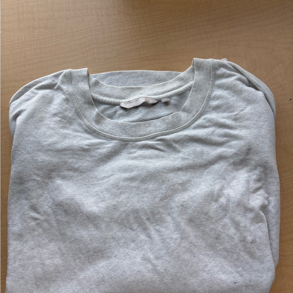 Athleta Gray Long Sleeve Tee